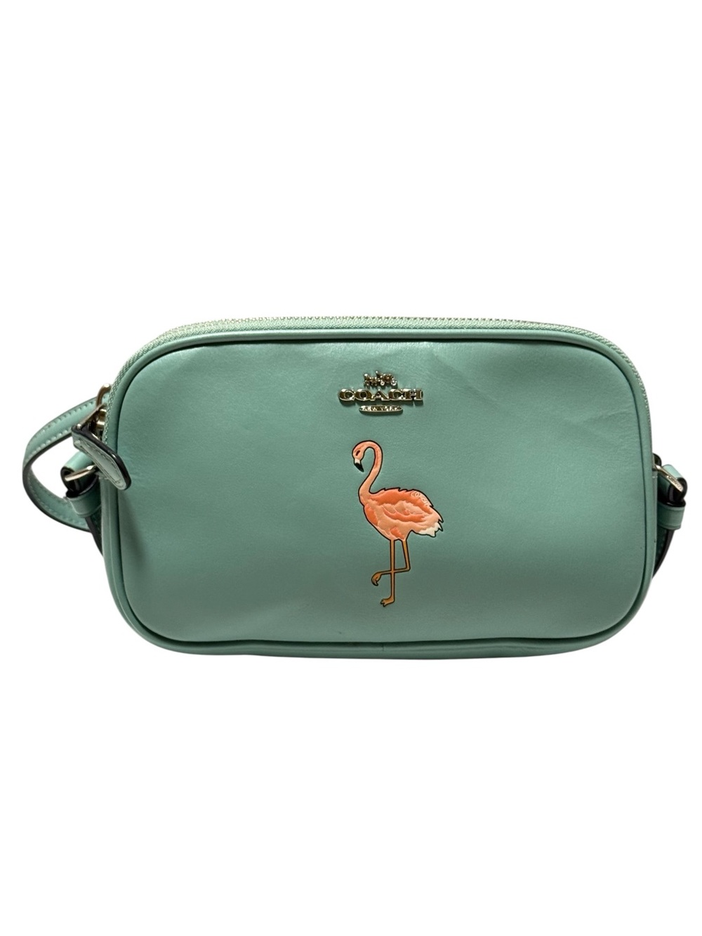 Coach flamingo mini  leather crossbody purse